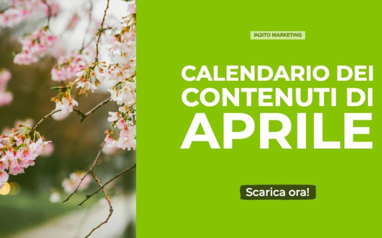 Calendario dei contenuti Aprile - Intuito Marketing - Consulenza Marketing - Trentino e Cortina d'Ampezzo