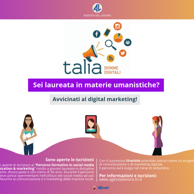 TALIA DONNE DIGITALI - Intuito Marketing - Consulenza Marketing - Trentino e Cortina d'Ampezzo